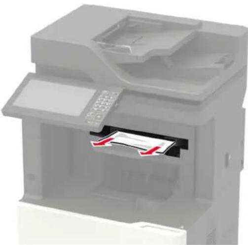 LEXMARK XM7355 - Papierstau in der Hefter-/Locher-Finisher-Ablage - 1