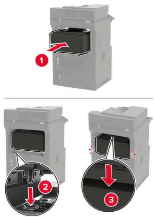 LEXMARK XM7355 - Installieren einer 4-Fächer-Mailbox - 3