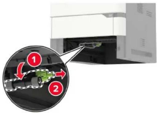 LEXMARK XM7355 - Austauschen der Einzugsrollen - 2