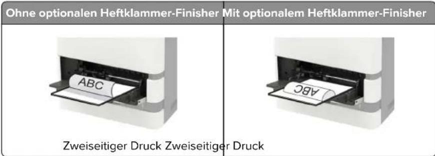 LEXMARK XM7355 - Einlegen von Druckmedien in die Universalzuführung - 5
