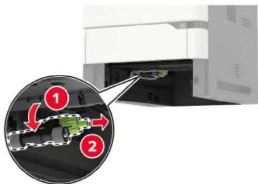 LEXMARK XM7355 - Reinigen der Einzugsrollen - 2