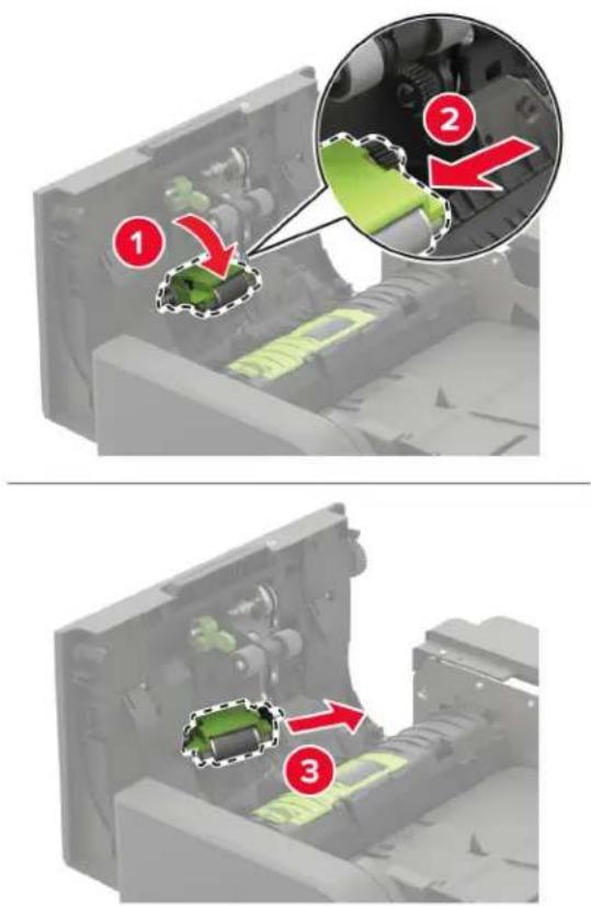 LEXMARK XM7355 - Austauschen der ADZ-Zufuhrrolle - 3