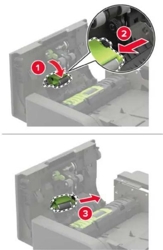 LEXMARK XM7355 - Reinigen der ADZ-Zufuhrrolle - 3