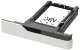 LEXMARK XM7355 - Einlegen von Druckmedien in das 550-Blatt-Fach - 12