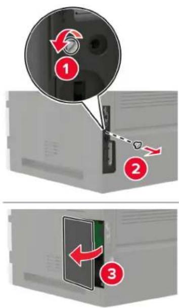 LEXMARK XM7355 - Installieren einer Festplatte - 2