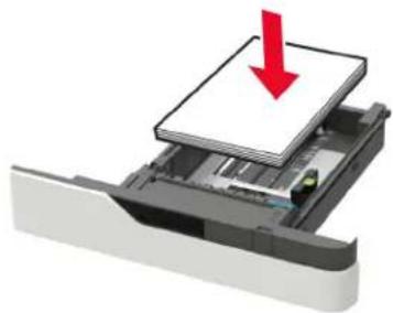 LEXMARK XM7355 - Richtiges Einlegen von Papier - 2
