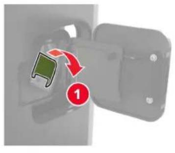 LEXMARK XM7355 - Austauschen der Heftklammerkassette im Heftklammer-Finisher - 2