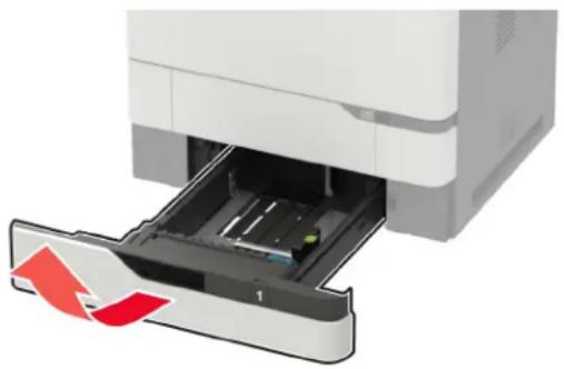 LEXMARK XM7355 - Einlegen von Druckmedien in das 550-Blatt-Fach - 2