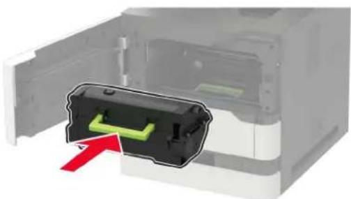 LEXMARK XM7355 - Austauschen der Tonerkassette - 4