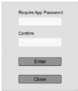 Require App Password Confirm Enter Close