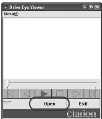 Drive Eye Viewer Menu(M) Open Exit Clarion