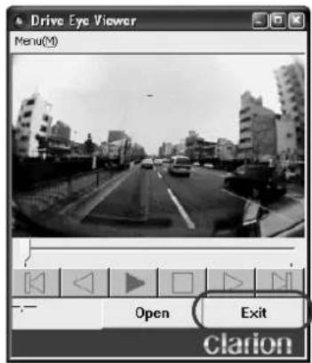 Drive Eye Viewer Menu(M) Open Exit Clarion