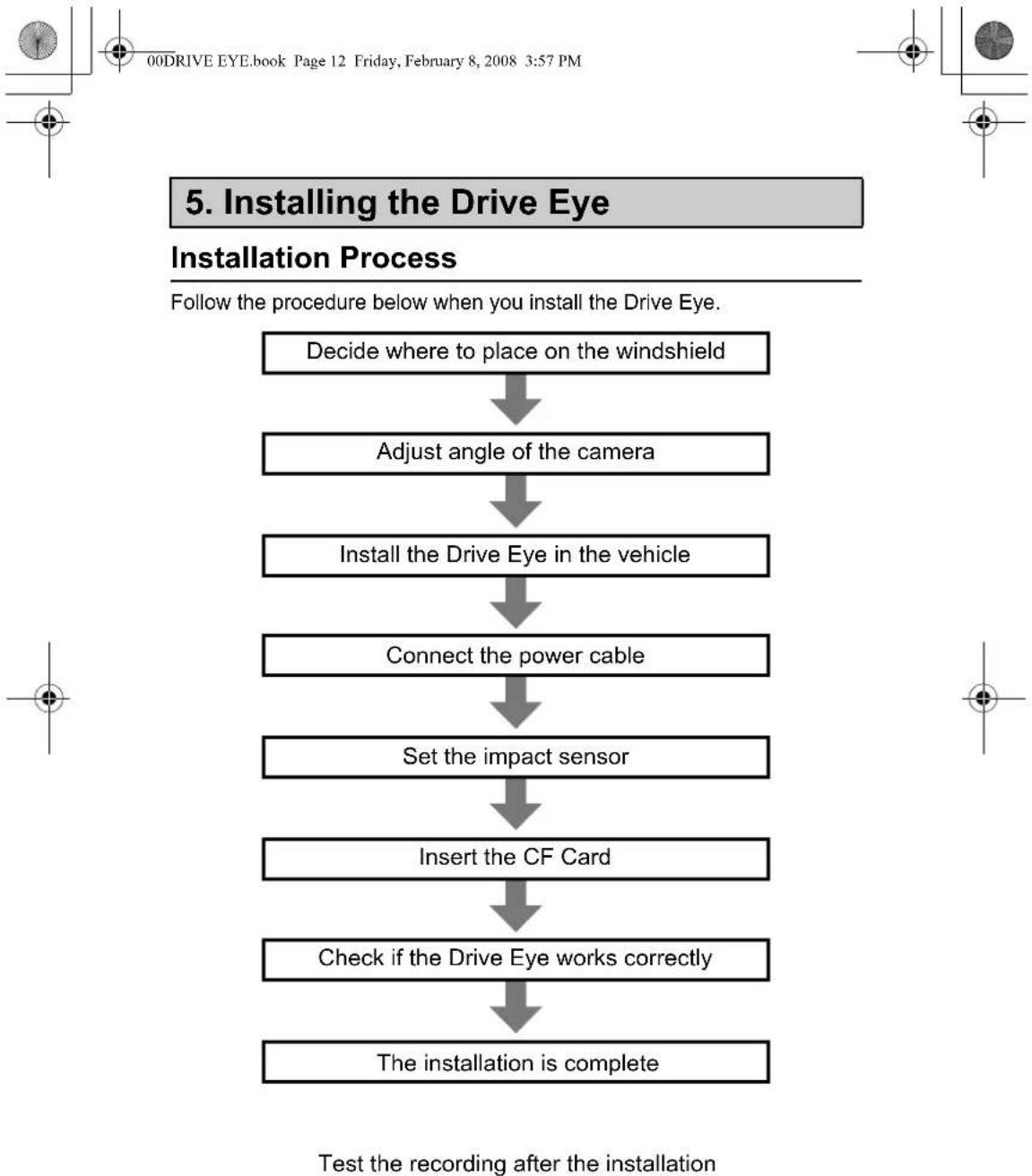 CLARION DriveEye - ILLUSTRATION OF PARTS & CONTROLS - 9