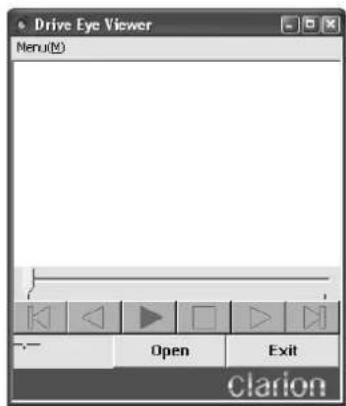 Drive Eye Viewer Menu(M) Open Exit Clarion