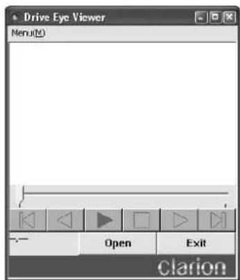 Drive Eye Viewer Menu(M) Open Exit Clarion