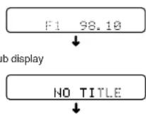 CLARION DRZ9255 - Switching the display - 1
