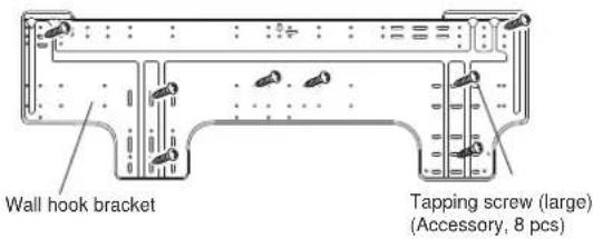 Wall hook bracket Tapping screw (large) (Accessory, 8 pcs)