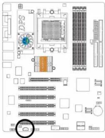 GIGABYTE GA-K8V Ultra-939 - 18) CD\_IN (CD 入力コネク) タ入力コネクタ - 1