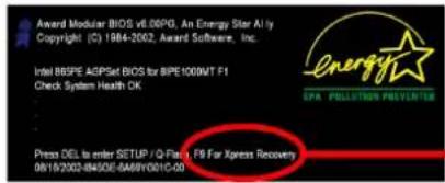 GIGABYTE GA-K8V Ultra-939 - Xpress Recovery の使用方法 - 2