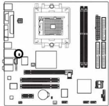 GIGABYTE GA-K8N51GMF - 13) CI (Gehäuserahmenintrusion, Gehäuse offen) - 1