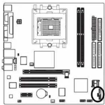 GIGABYTE GA-K8N51GMF - 11) F\_USB1 / F\_USB2 (vorderer USB Anschluss) - 2