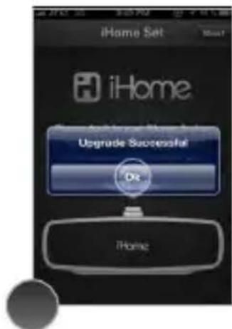 iHome Set iHome Upgrade Successful Do iHome