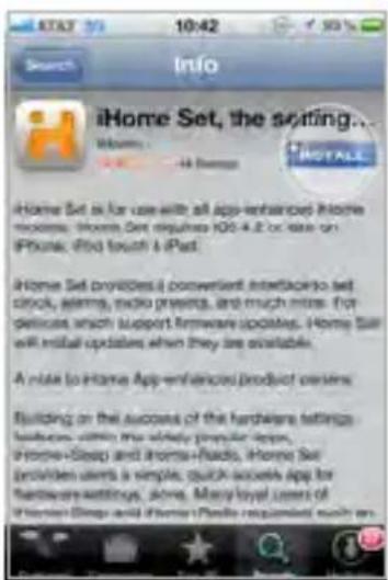 iHome Set, the setting... iHome Set is for use with all app-enhanced iHome modics. iHome Set requires 100-4.2 or size on iPhone. Info touch a iPad. iHome Set provides a convenient interlacedo set clock, alarms, audio prenging, and much more. For delicates which support firmware updates. Home Set will install updates when they are available. A role to iHome App-enhanced product owners. Building on the success of the hardware settings products within the safety physician apps, iHome+Soap and iHome+Radis, iHome Set providers users is simple, quick access apps for hardware settings, none. Many loyal users of iHome Setup and iHome Play required such an