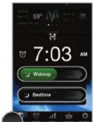 59° 7:03 AM Wakeup Bedline