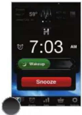 59° H 7:03 AM Wakeup Snooze