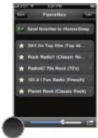 Send favorites to iHome+Sleep 5KY.Im Top Hits (Top 40... Rock Radio1 (Classic Ro... RadioIO 70s Rock (70's) 101.9 I Fun Radio (French) Planet Rock (Classic Rock)