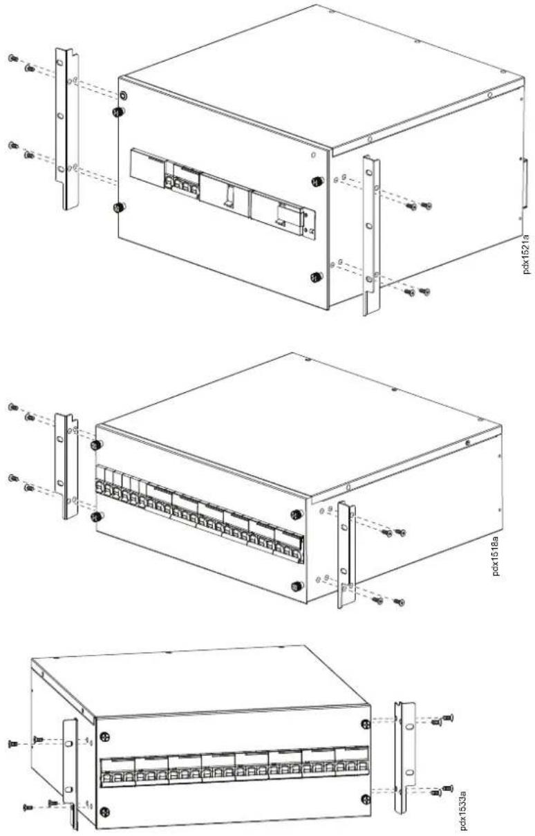 APC ER1000R - Install the Brackets to the PDP System Component - 1
