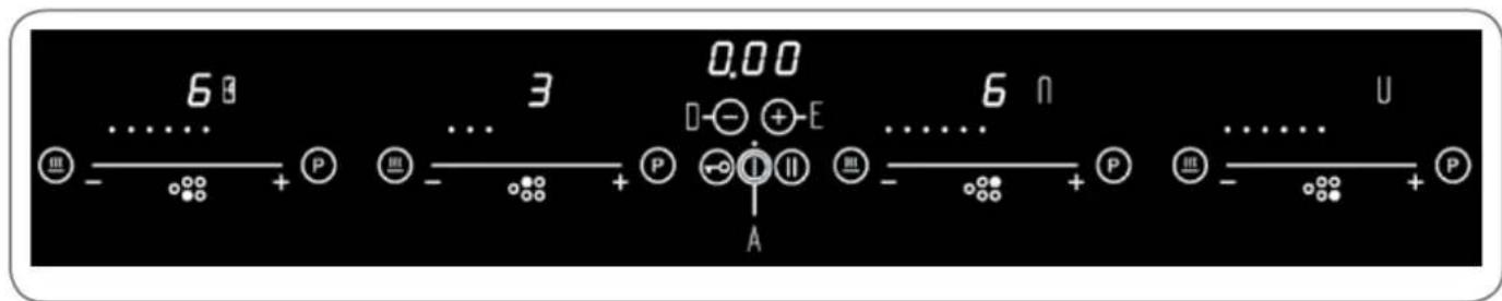6Ω ... - P ... - P ... - A 0.00 D-⊖ ⊕-E ... - P ... - P U ... - P