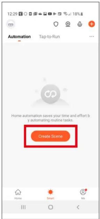 12:29 18% Automation Tap-to-Run Home automation saves your time and effort by automating routine tasks. Create Scene Home Smart Me