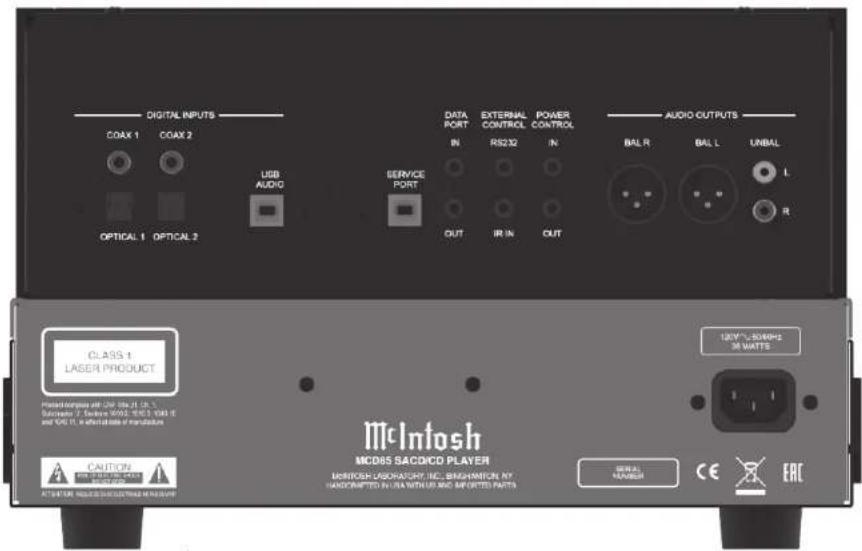 DIGITAL INPUTS COAX 1 COAX 2 USB AUDIO OPTICAL 1 OPTICAL 2 DATA PORT EXTERNAL POWER IN RIS232 IN SERVICE PORT OUT IR IN OUT AUDIO OUTPUTS BAL R BALL L UNBAL L R CLASS 1 LASER PRODUCT Austitionary test: 240 MHz (12.3) Cathode: 7.645 MHz (1000 V, 1000 V, 1000 V) and 140 V, in effect of stable manufacture. McIntosh MC085 SACRICO PLAYER MORTGOS LABORATORY, INC., BINGHONION, AT HANDCOMPTED IN USA WITH US AND IMPORTED PARTN CAUTION AVERAGE MOUNTED ELECTRICAL EQUIPMENT Digital NUMBER CE ERC