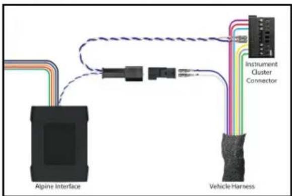 Instrument Cluster Connector Alpine Interface Vehicle Harness