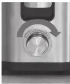 Rommelsbacher ES 800/E - Attention hazard of injury: Do not grasp in the filling hole and the grater! The grater is very sharp, handle the grater with care to avoid injuries! - 1