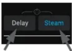 graph TD A["Delay"] --> B["Steam"] style A fill:#333,stroke:#000 style B fill:#fff,stroke:#000