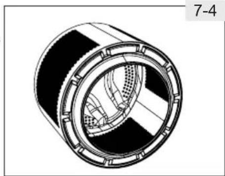 Technical illustration of a mechanical bearing assembly (no text or symbols)