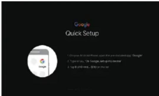 Google Quick Setup 1. On your Advanced House, open the pre-installed app: Google! 2. Type sorta, 'Oh Google, setup my device' 3. Top B UNID And... (BID) on the list