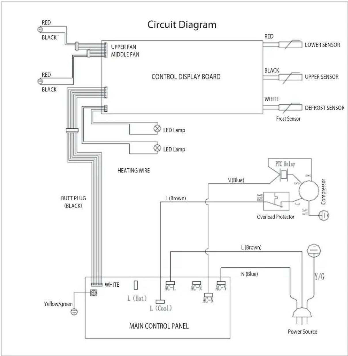 Guzzanti GZ 52DD - Dual Temperature Circuit diagram - 2
