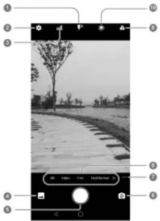 ZTE Blade V9 - Ein Foto oder Video aufnehmen - 1