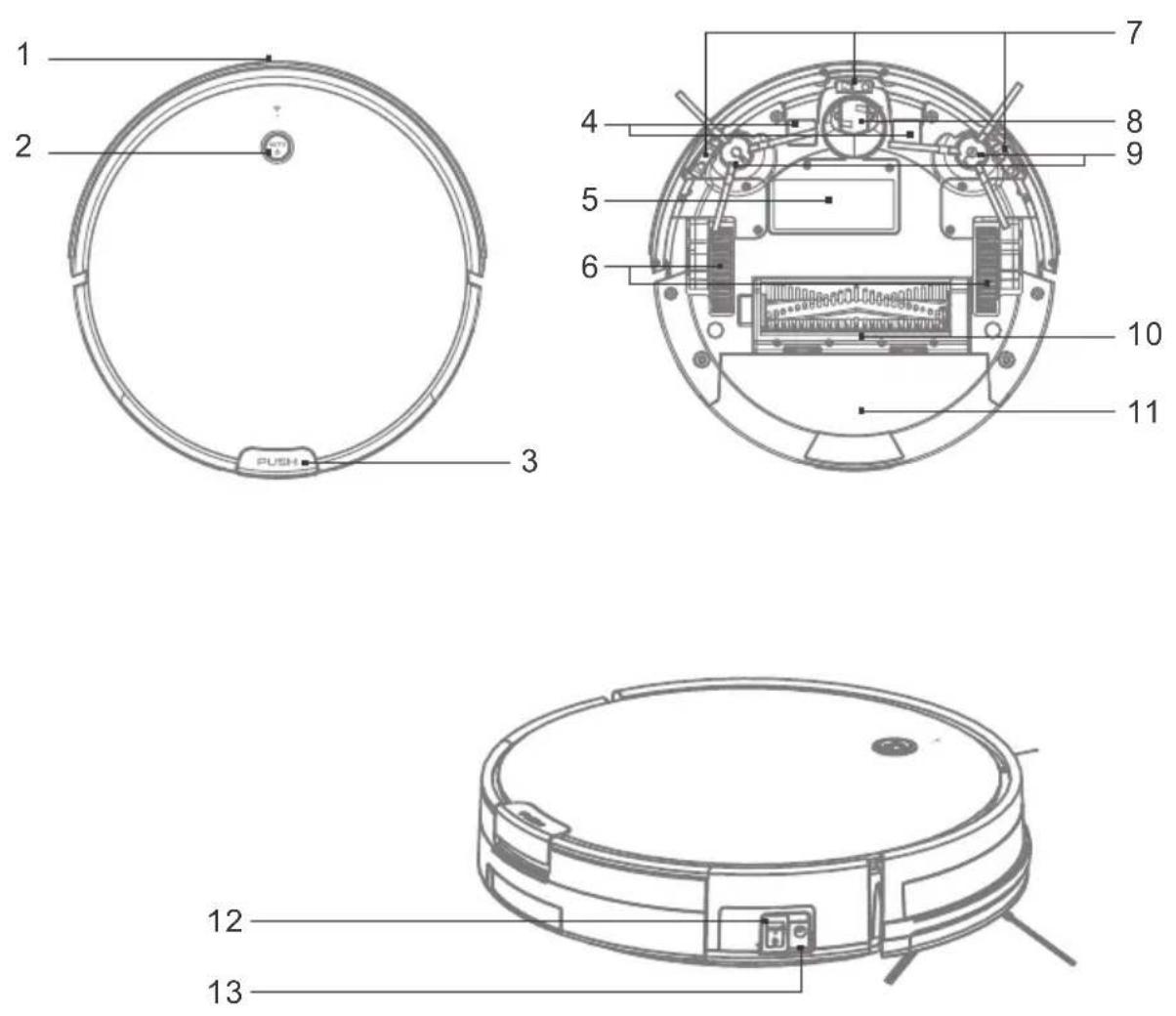 Infiniton Cleaner 1020 - Robot anatomy - 1