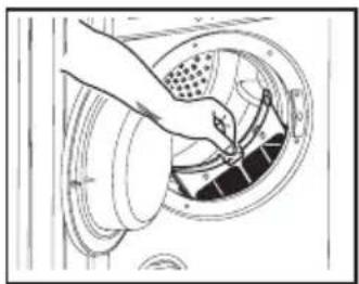 WESTINGHOUSE WDV457H3WB - CLEANING THE LINT FILTER - 1