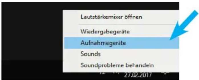 Lautstärkemixer öffnen Wiedergabegeräte Aufnahmegeräte Sounds Soundprobleme behandeln