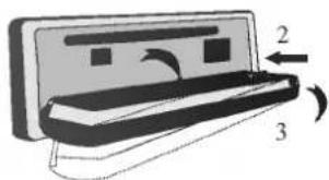 Diagram of a device with labeled parts and directional arrows indicating motion or flow