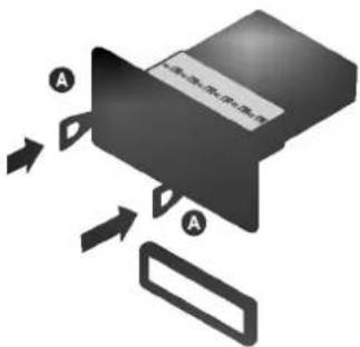 Diagram showing a device with labeled components and directional arrows indicating flow or movement.