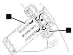 Technical diagram showing a device with labeled components and directional arrows indicating movement or flow.