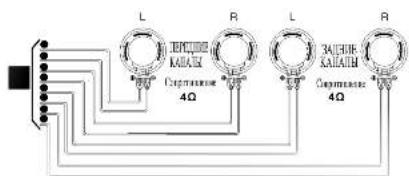 L R L R 34VDC GALW 4Ω 4Ω