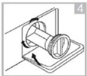 Vivax WDF-1408D615BS - Cleaning the Drain Pump Filter: - 4