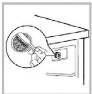 Vivax WDF-1408D615BS - Washing the filter in washing machine: - 2